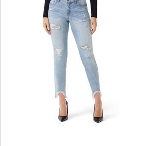 Sofia Jeans by Sofia Vergara Women's Bagi Boyfriend Distressed Jeans